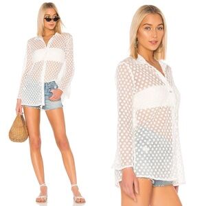 LPA Yvette Ditsy Floral Shirt